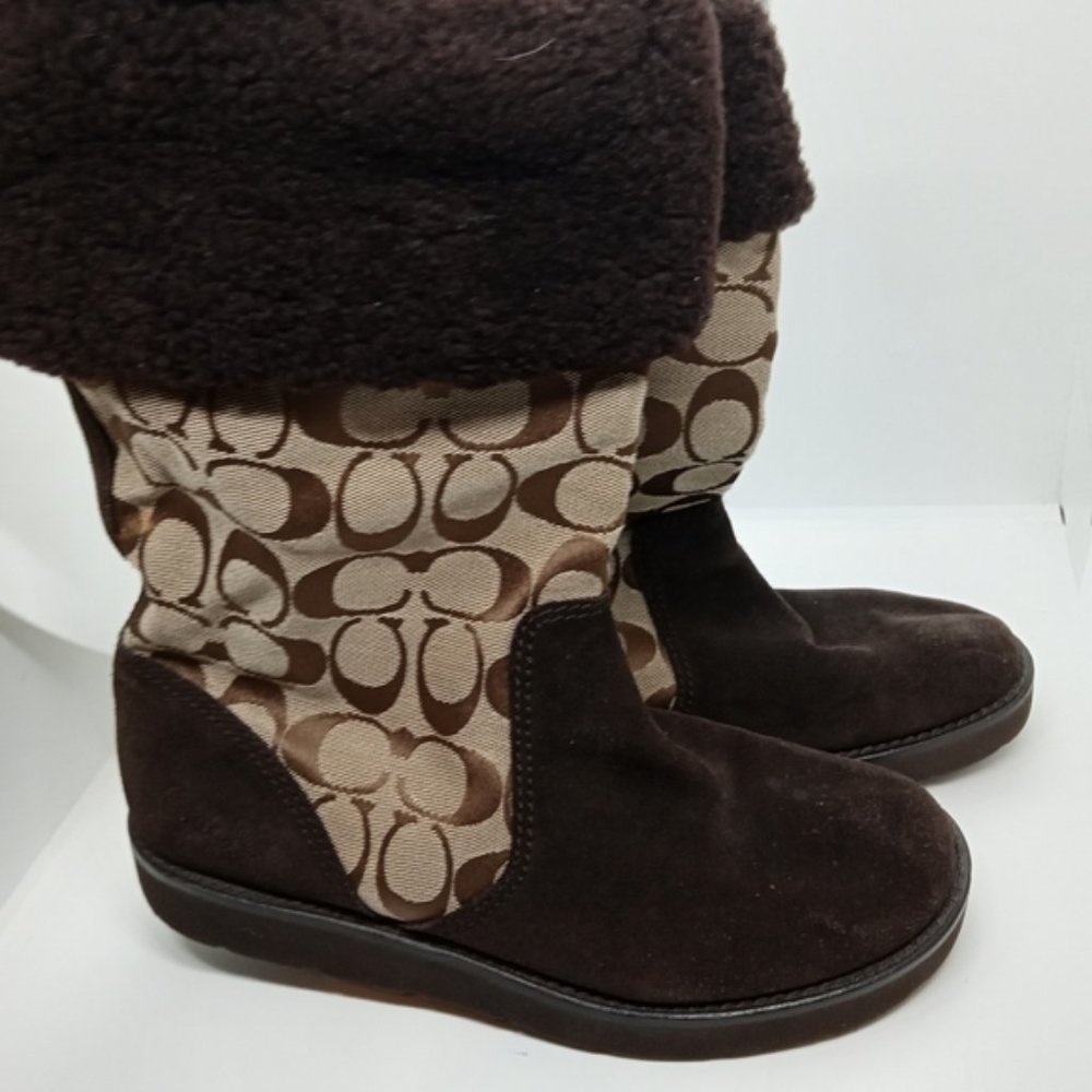 COACH SHERMA SIGNATURE WINTER BOOTS